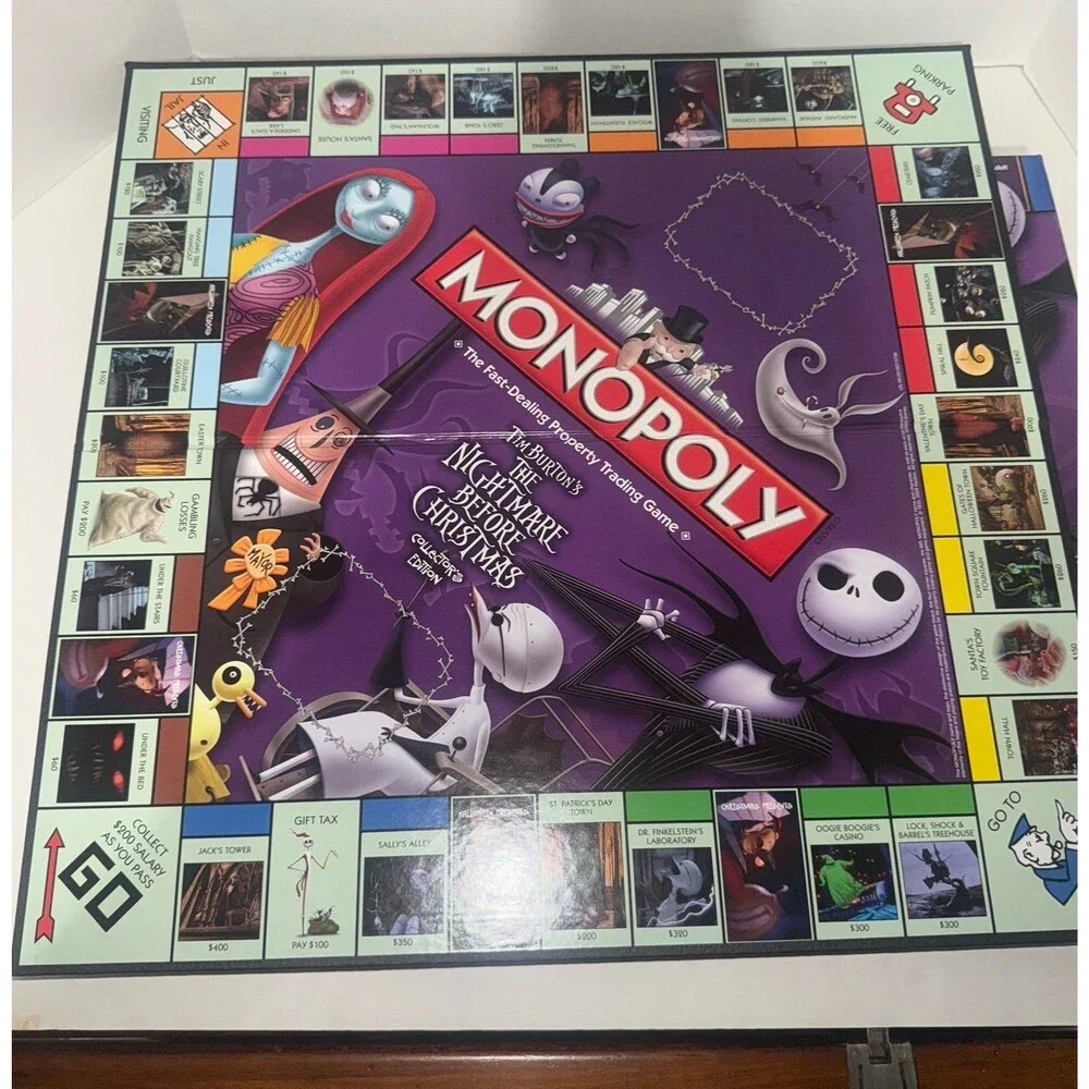 2009 Monopoly - The Nightmare Before Christmas: Collector's Edition w Tokens